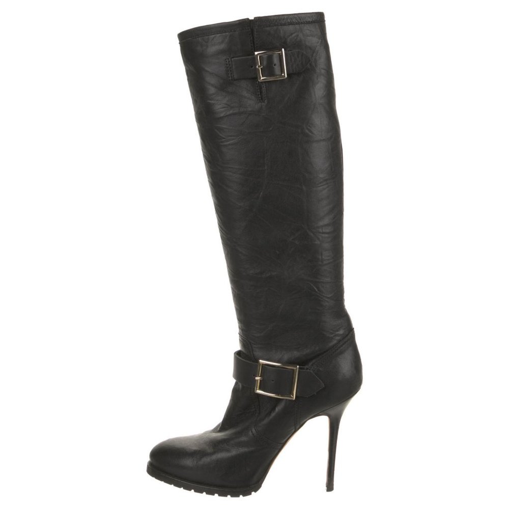 Jimmy Choo "Galen Tall" moto stiletto boots, size 39.5 (8.5 US)